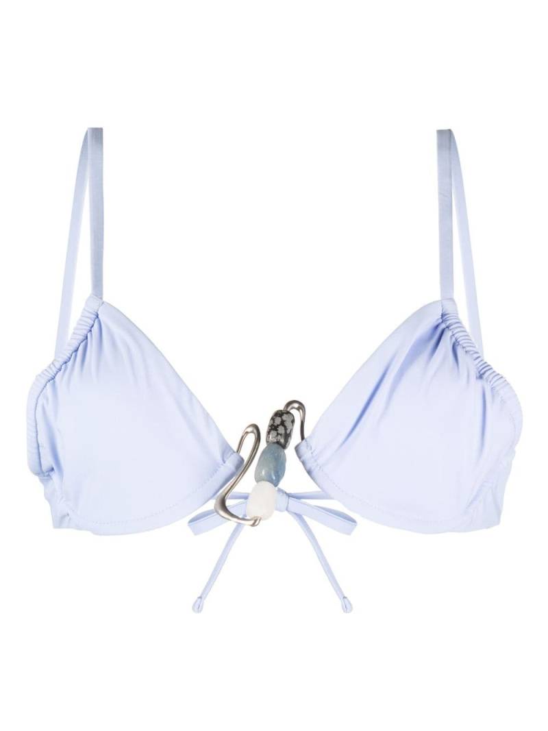 Christopher Esber Nebular Crystal bikini top - Blue von Christopher Esber