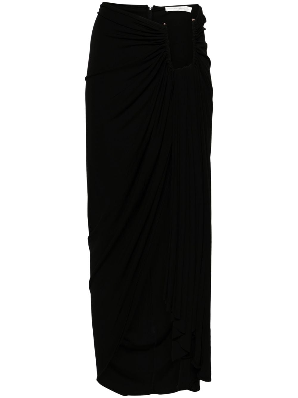 Christopher Esber Odessa draped midi skirt - Black von Christopher Esber