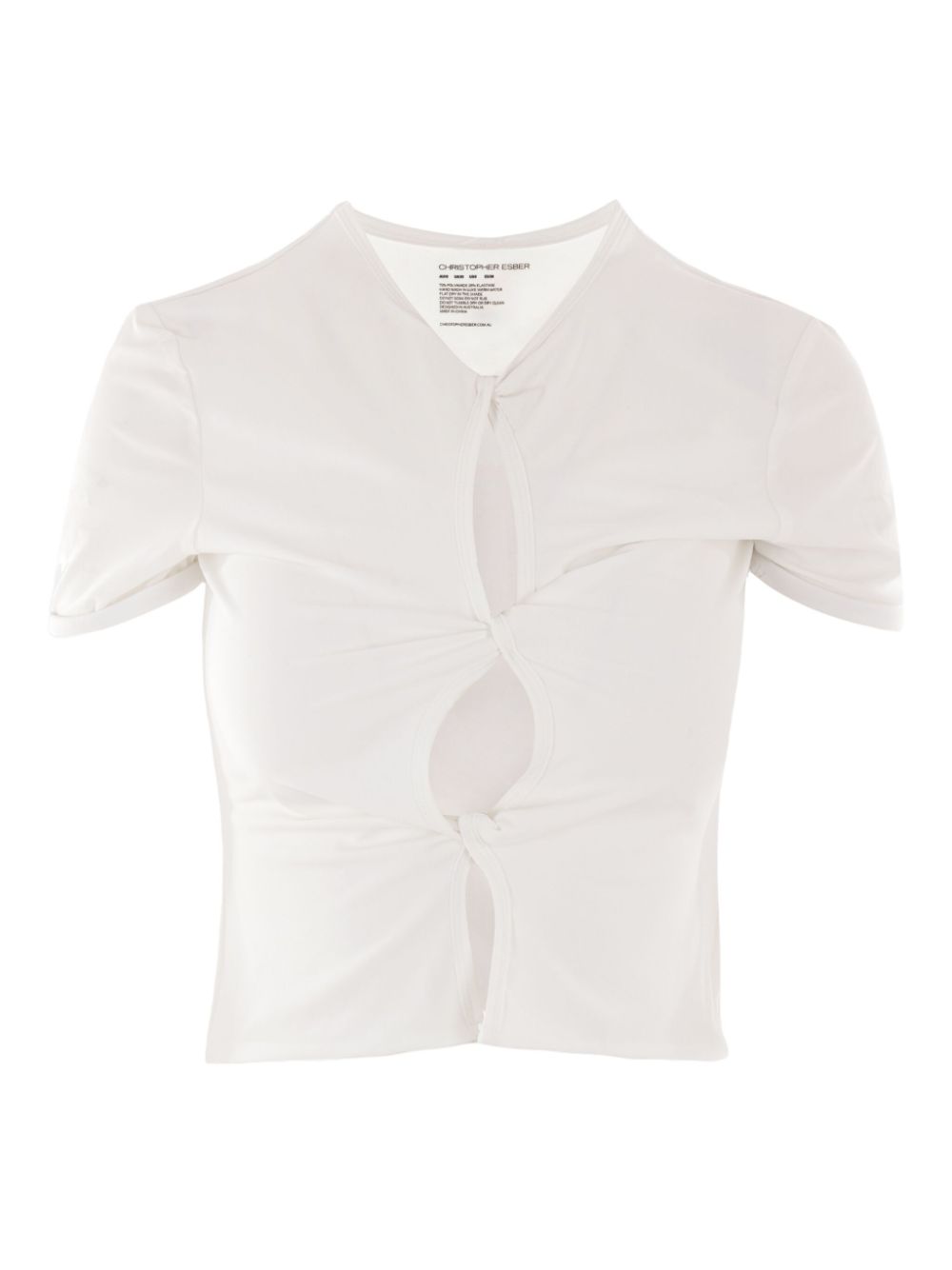 Christopher Esber Open Twist T-shirt - White von Christopher Esber