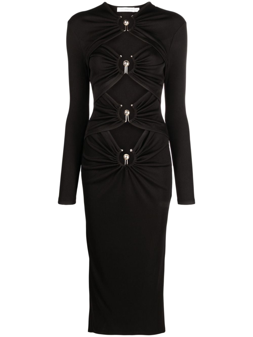 Christopher Esber Orbit cut-out midi dress - Black von Christopher Esber