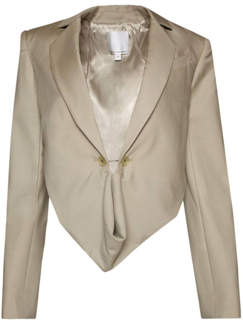 Christopher Esber Talus cropped blazer - Neutrals von Christopher Esber