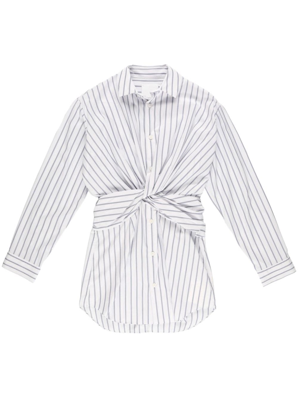 Christopher Esber Tempest twist shirt dress - White von Christopher Esber