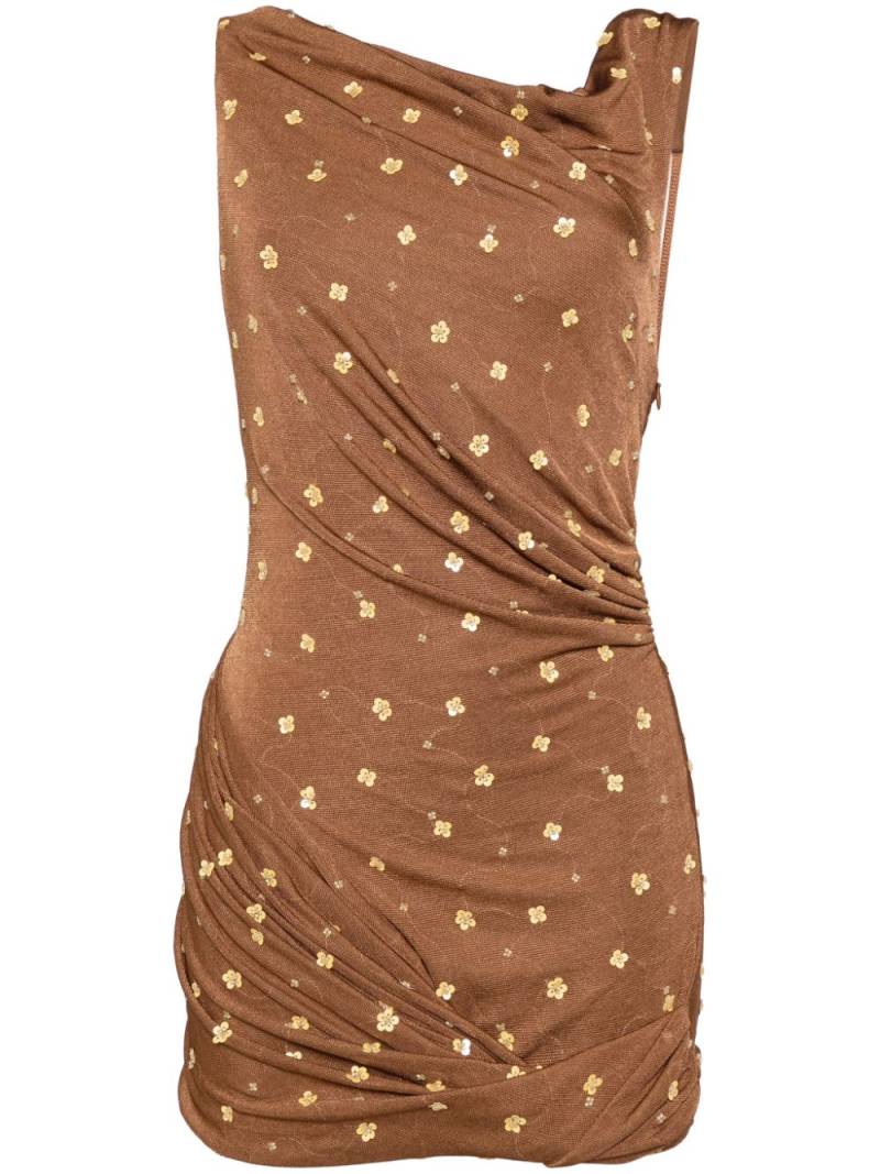 Christopher Esber Vebra mini dress - Brown von Christopher Esber