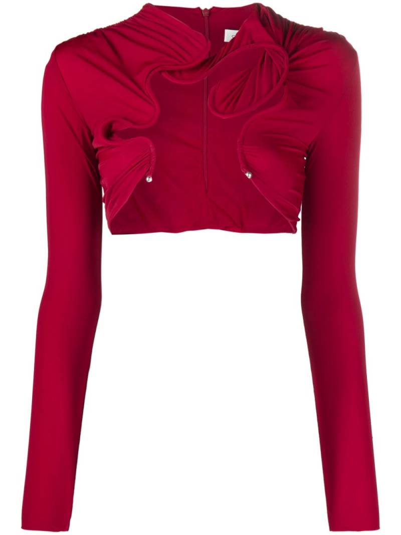 Christopher Esber Venus long-sleeve top - Red von Christopher Esber