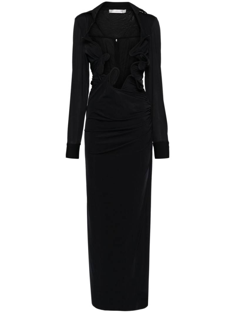 Christopher Esber Venus plunging maxi dress - Black von Christopher Esber