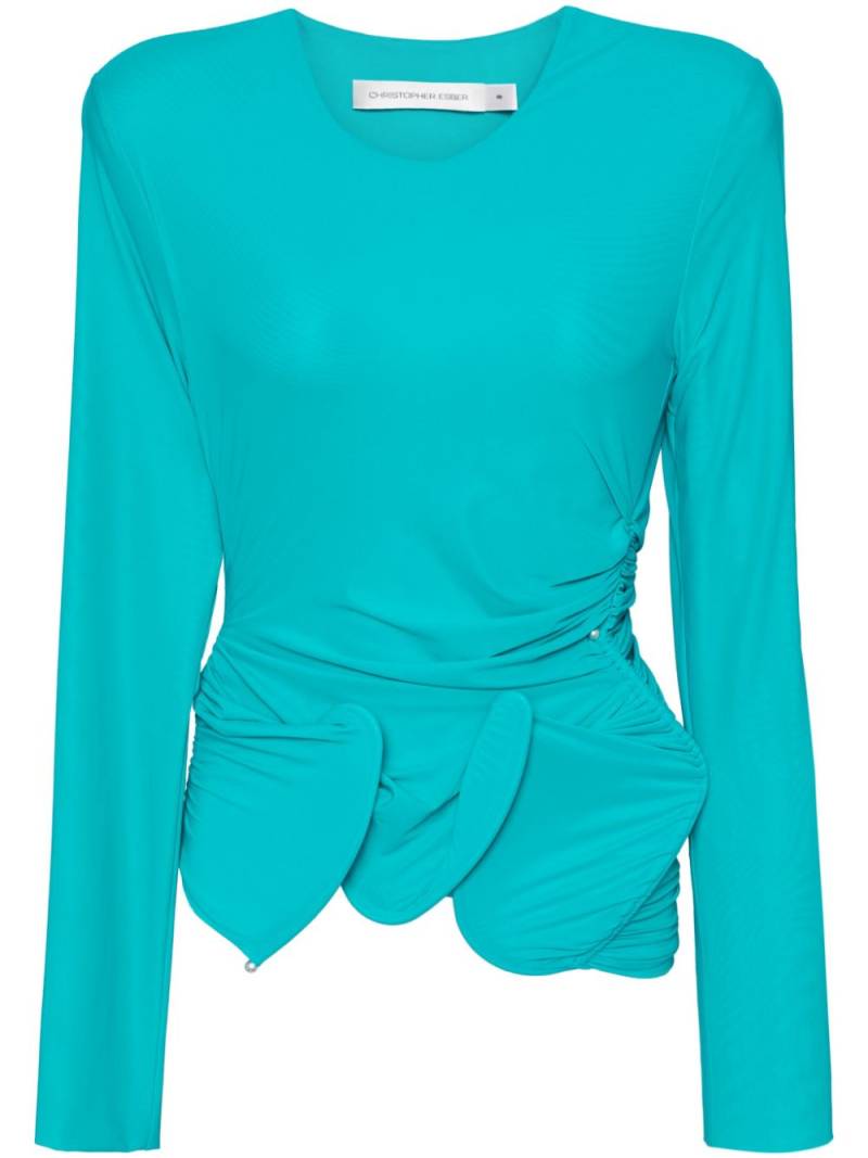 Christopher Esber Venus top - Blue von Christopher Esber