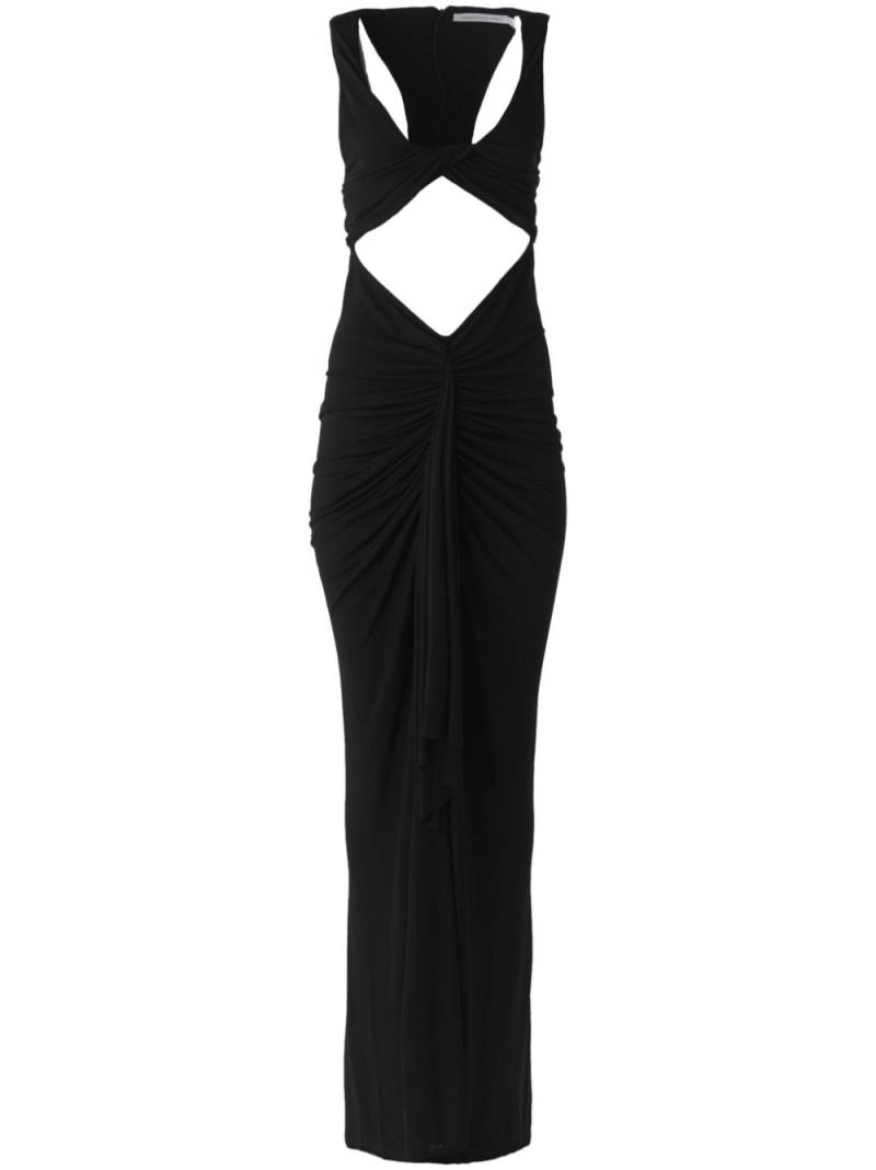 Christopher Esber Vivenda draped cut-out dress - Black von Christopher Esber