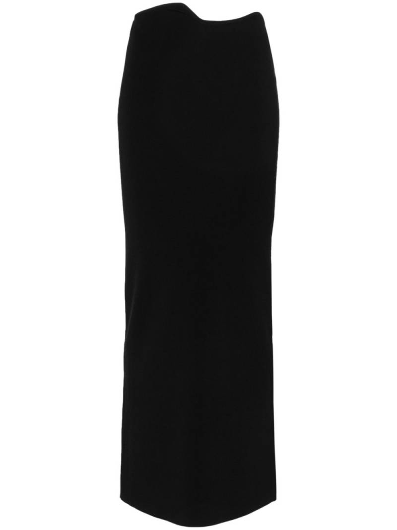 Christopher Esber asymmetric-waist midi skirt - Black von Christopher Esber