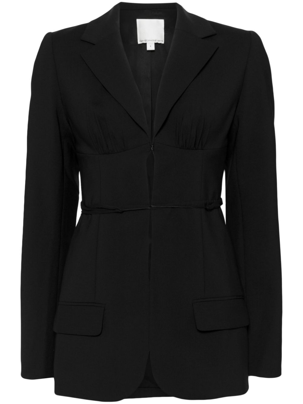 Christopher Esber balconette tie-fastening blazer - Black von Christopher Esber