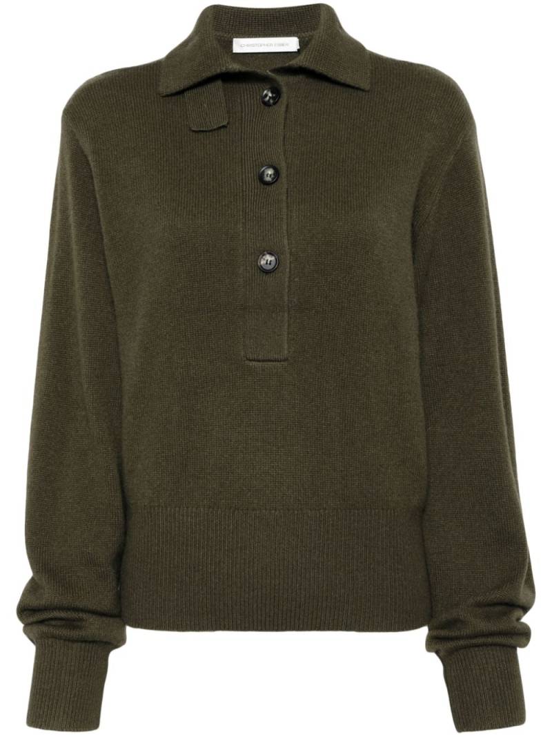 Christopher Esber cashmere polo sweater - Neutrals von Christopher Esber