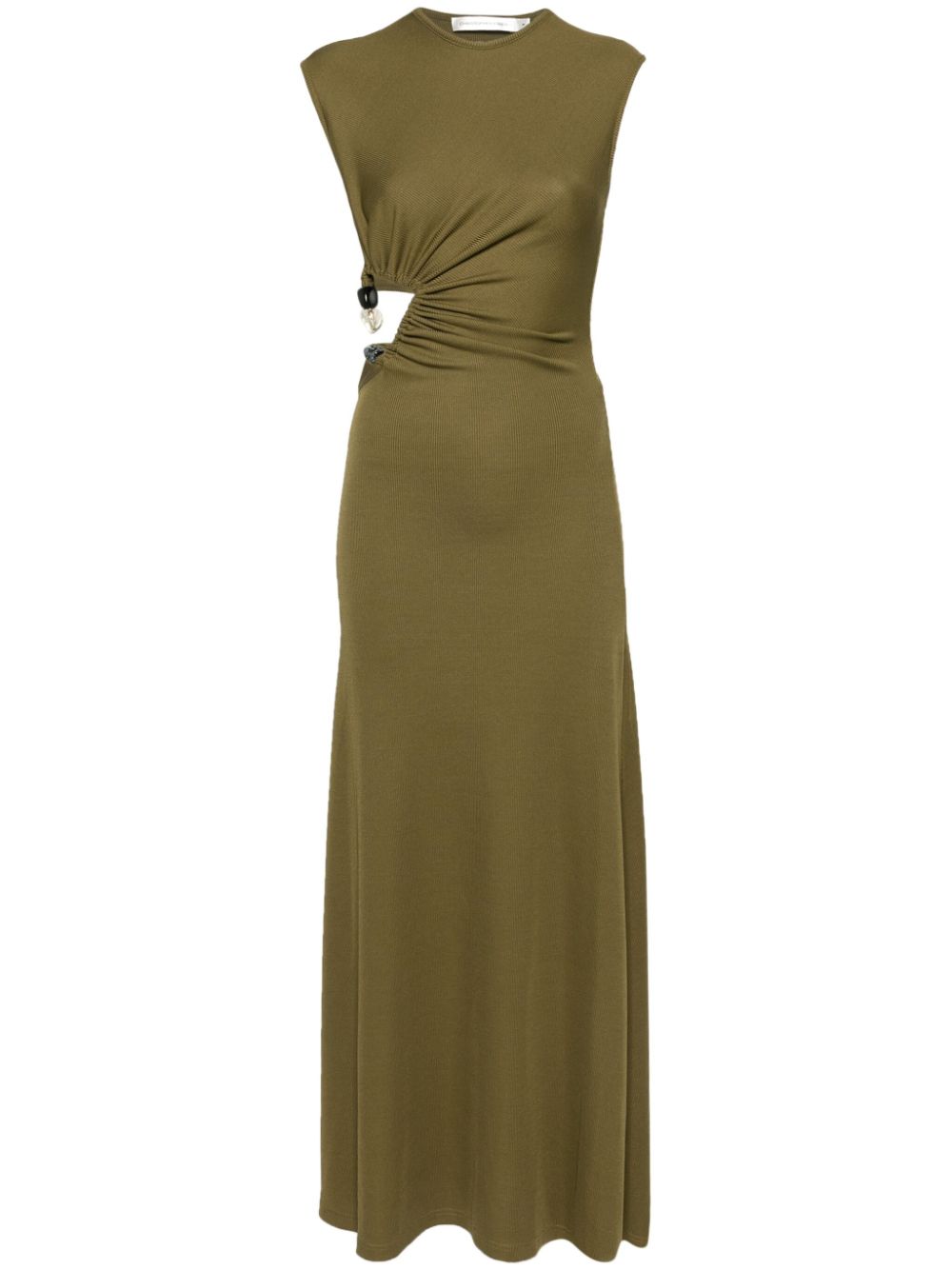 Christopher Esber cut-out ribbed maxi dress - Green von Christopher Esber