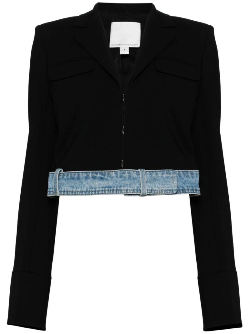 Christopher Esber deconstructed denim blazer - Black von Christopher Esber