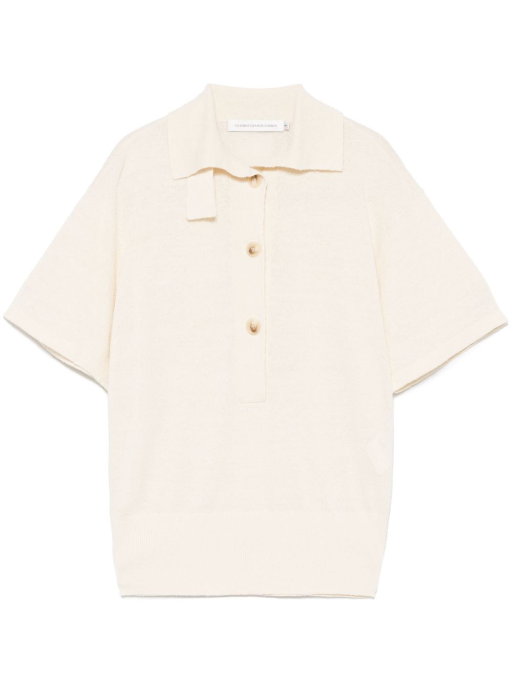 Christopher Esber knitted polo top - Neutrals von Christopher Esber