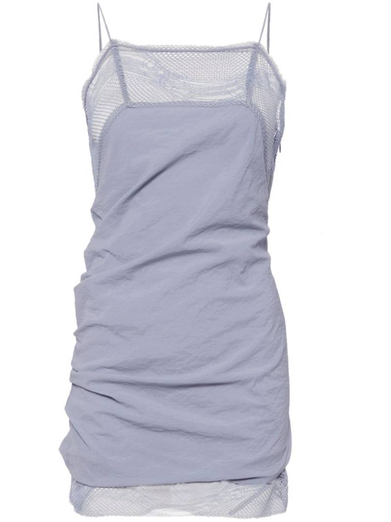 Christopher Esber lace sleeveless mini dress - Blue von Christopher Esber