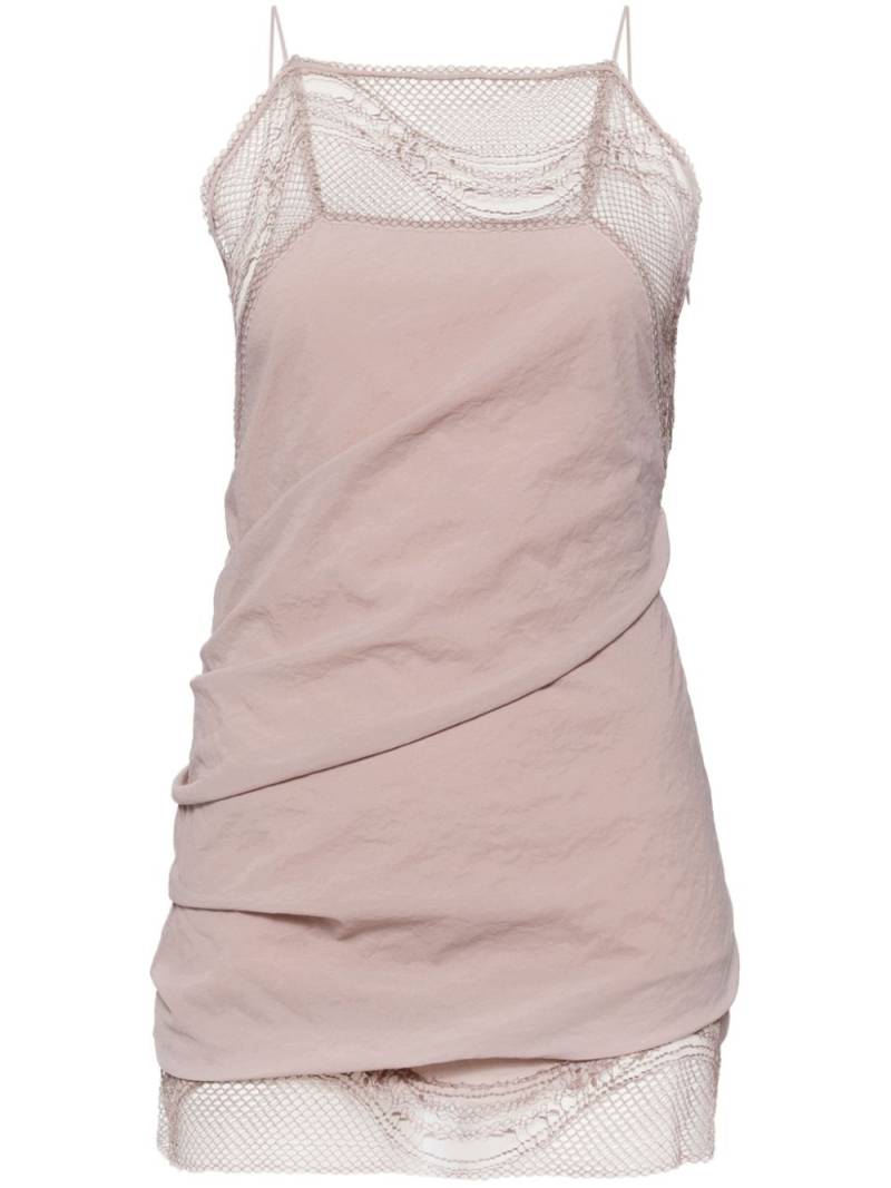 Christopher Esber lace sleeveless mini dress - Pink von Christopher Esber