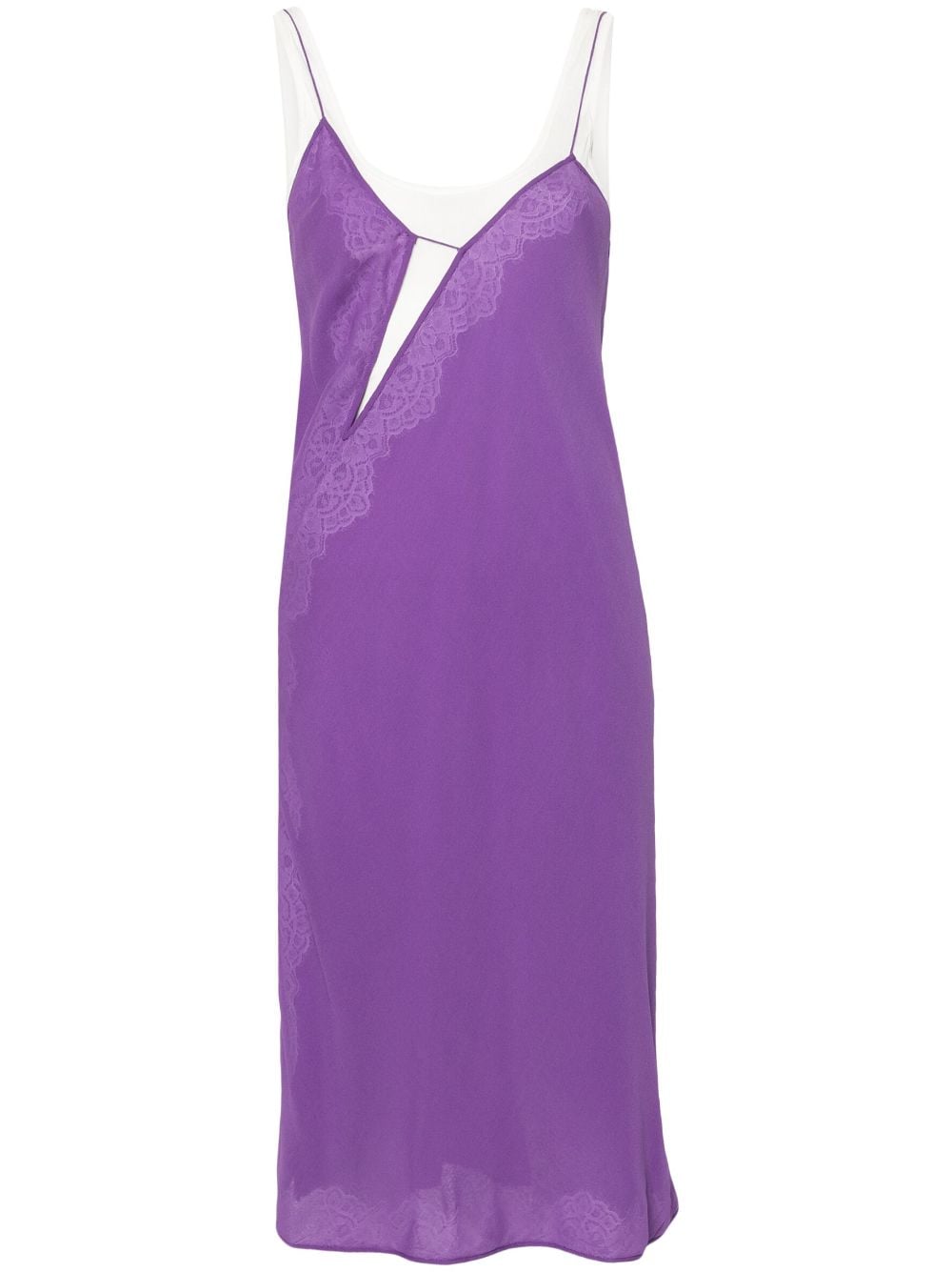 Christopher Esber layered mini slip dress - Purple von Christopher Esber