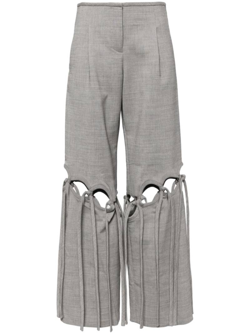 Christopher Esber loophole tie trousers - Grey von Christopher Esber