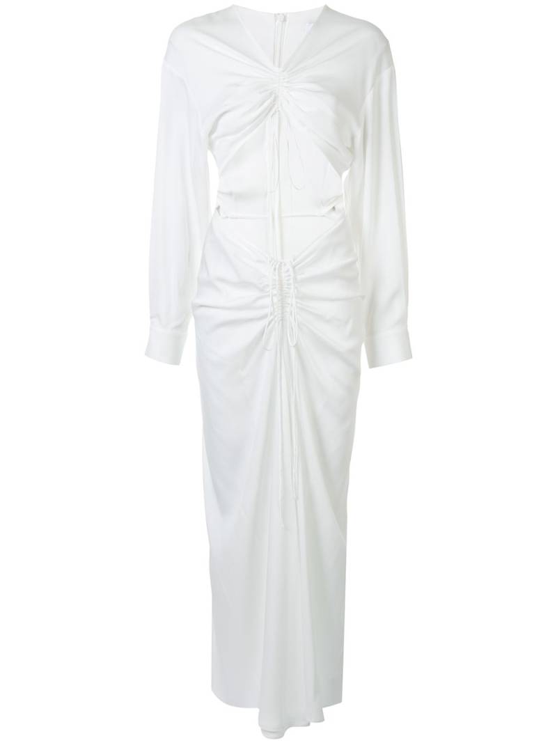 Christopher Esber ruched knit dress - White von Christopher Esber