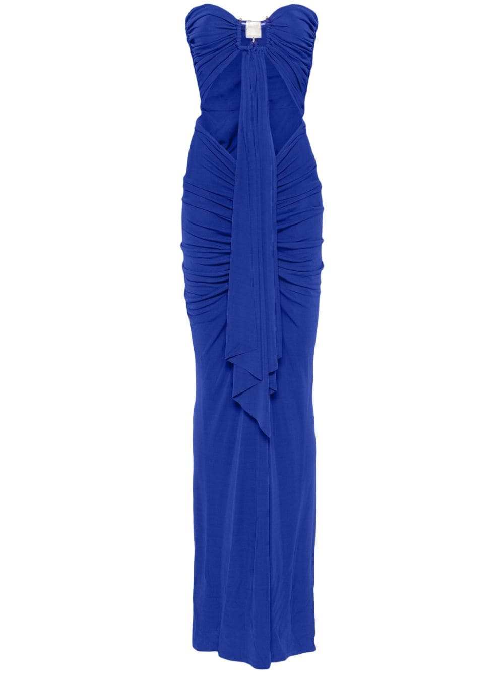 Christopher Esber ruched maxi dress - Blue von Christopher Esber