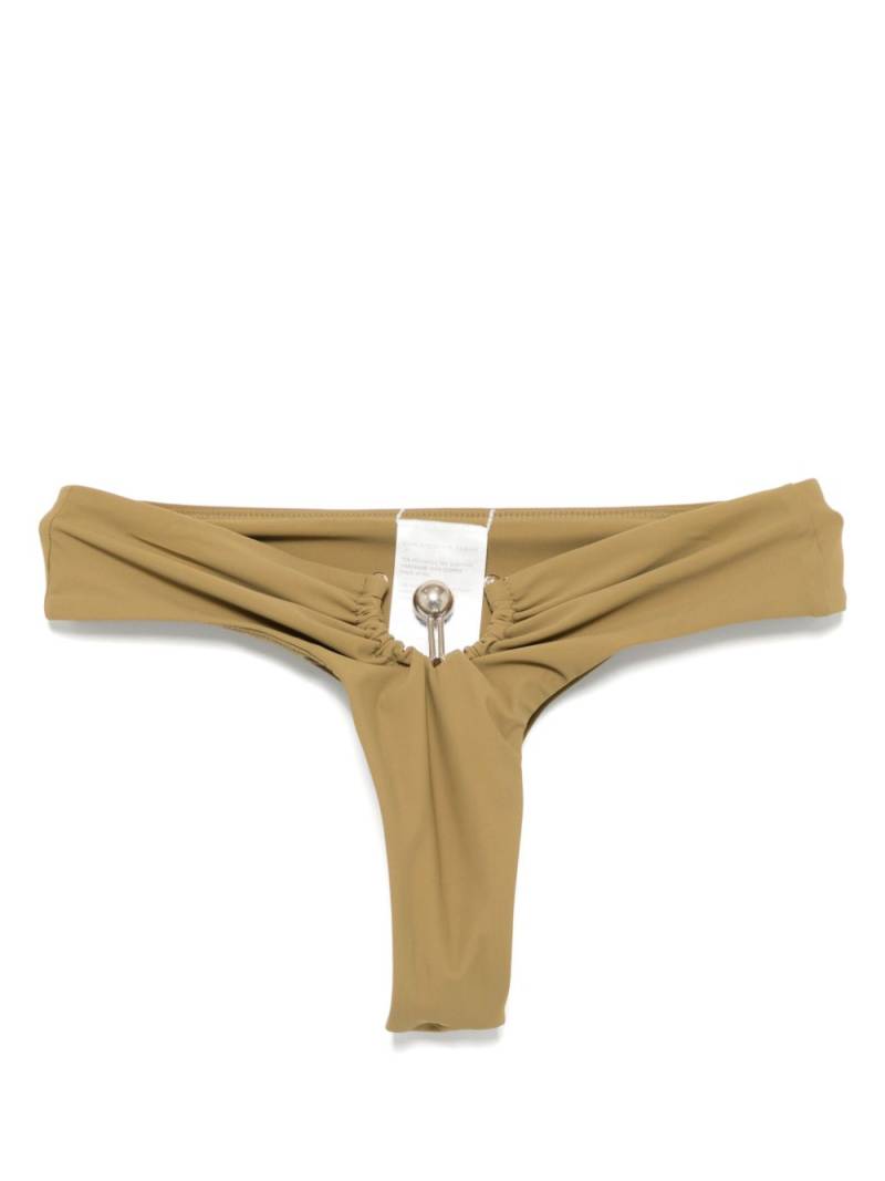 Christopher Esber ruched orbit cheeky high brief - Neutrals von Christopher Esber