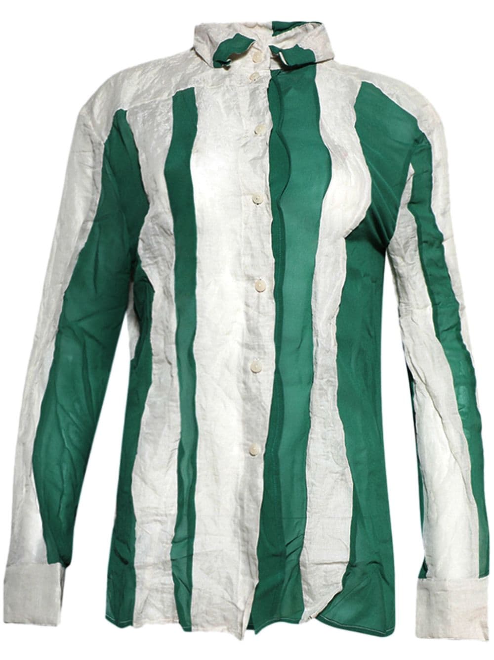 Christopher Esber spliced shirt - Green von Christopher Esber