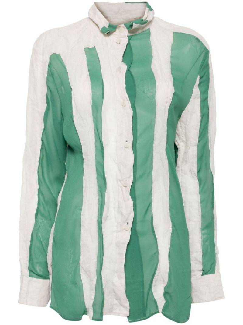 Christopher Esber spliced shirt - Green von Christopher Esber