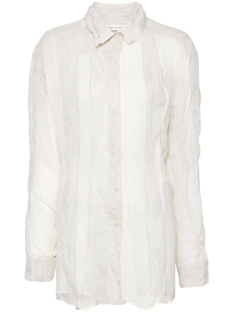 Christopher Esber spliced shirt - Neutrals von Christopher Esber