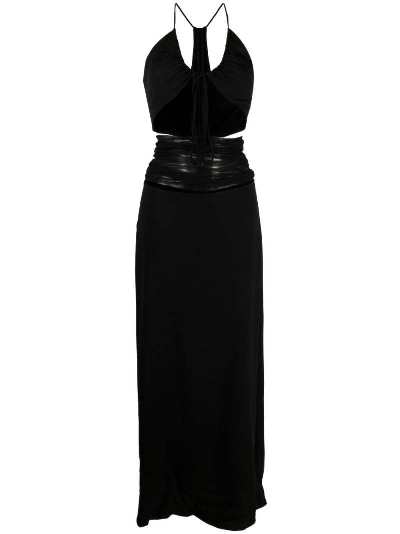 Christopher Esber tulle-panel cut-out dress - Black von Christopher Esber