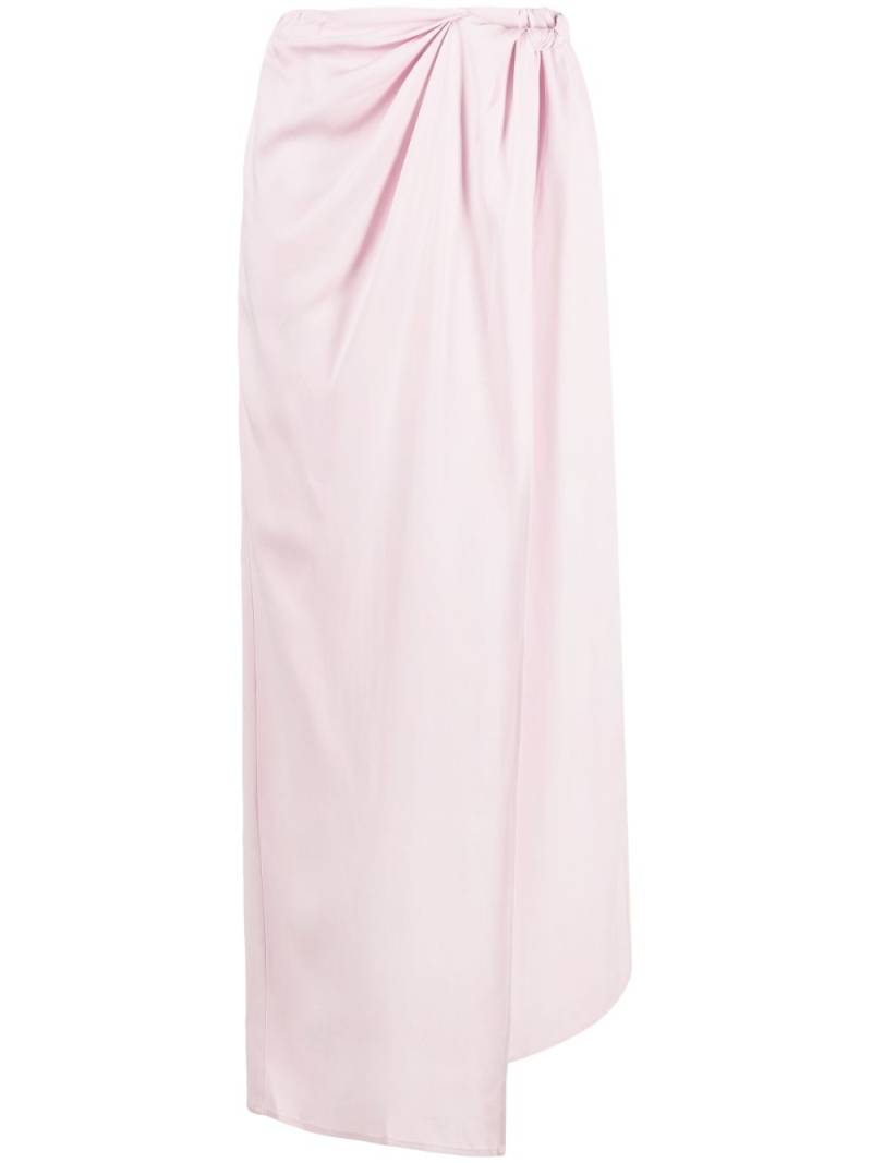 Christopher Esber twist-detail asymmetric skirt - Pink von Christopher Esber