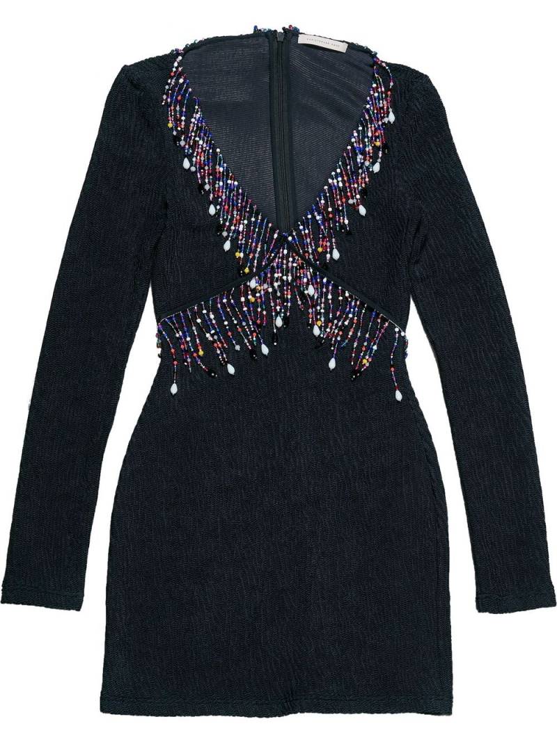 Christopher Kane bead-embellished minidress - Black von Christopher Kane