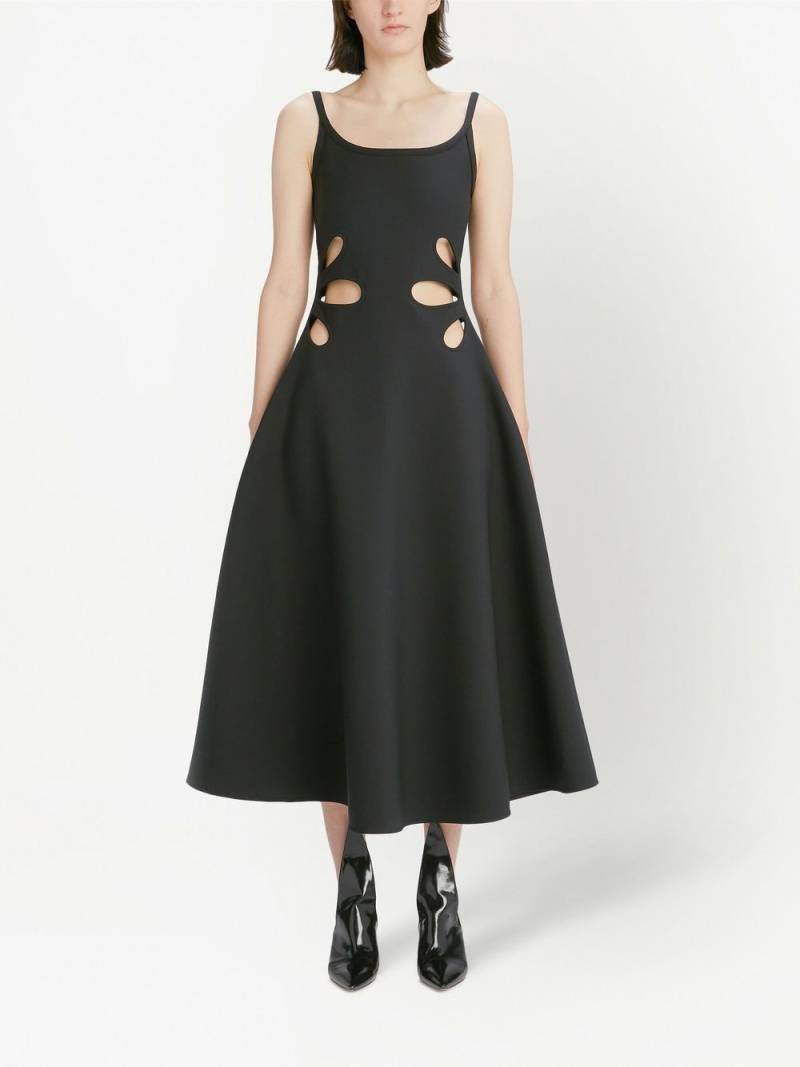 Christopher Kane petal cut-out detail dress - Black von Christopher Kane