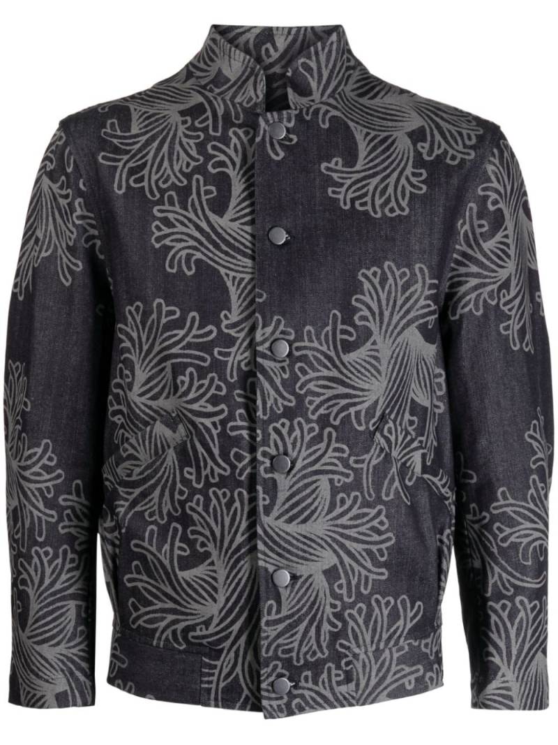 Christopher Nemeth Rope-print denim jacket - Blue von Christopher Nemeth