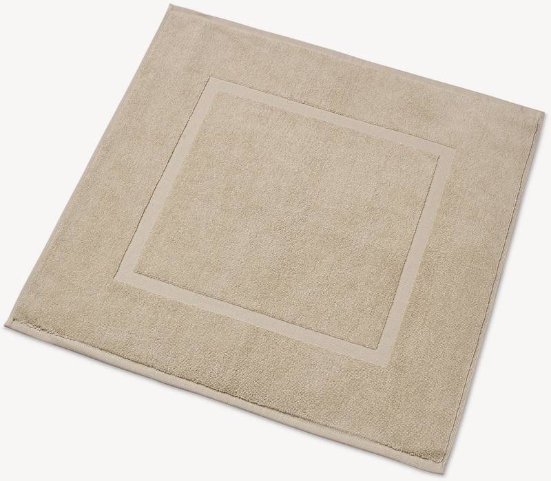 Christy Badematte »Â»OrganicÂ««, Höhe 4 mm, fussbodenheizungsgeeignet, Luxus Badematte 850g/m² - 100% Bio-Baumwolle, 60 x60, 2er-Set von Christy