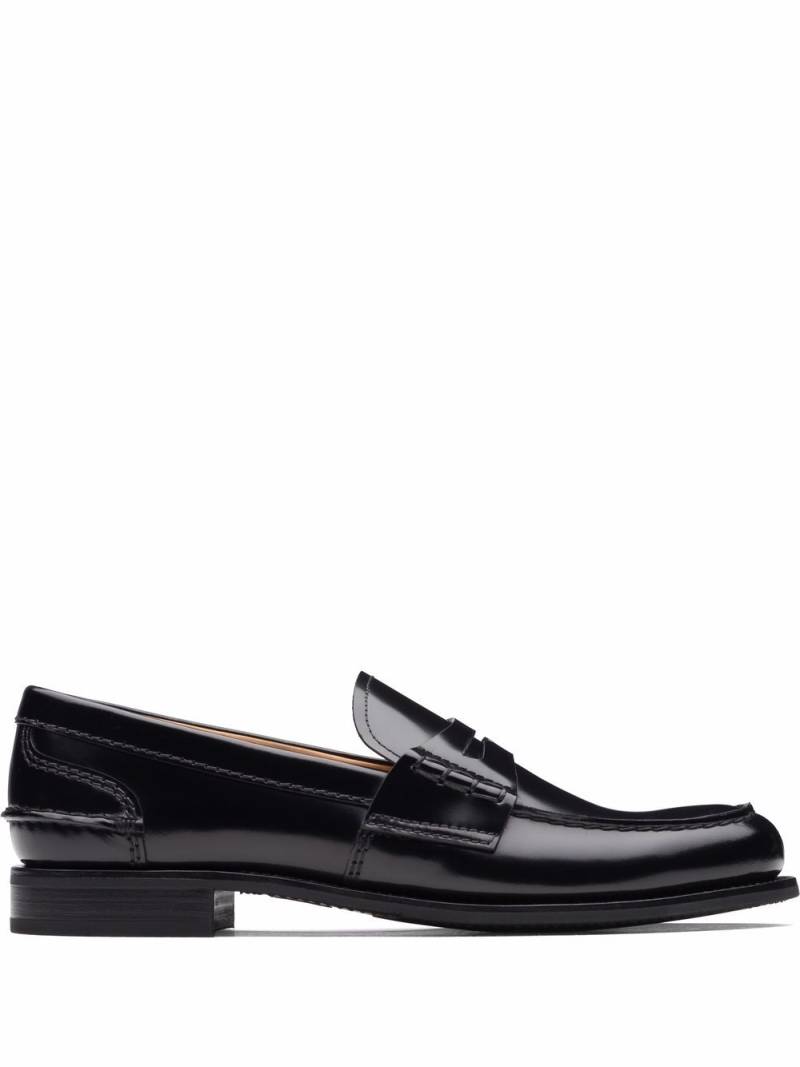 Church's Pembrey W 5 polished fumè loafers - Black von Church's