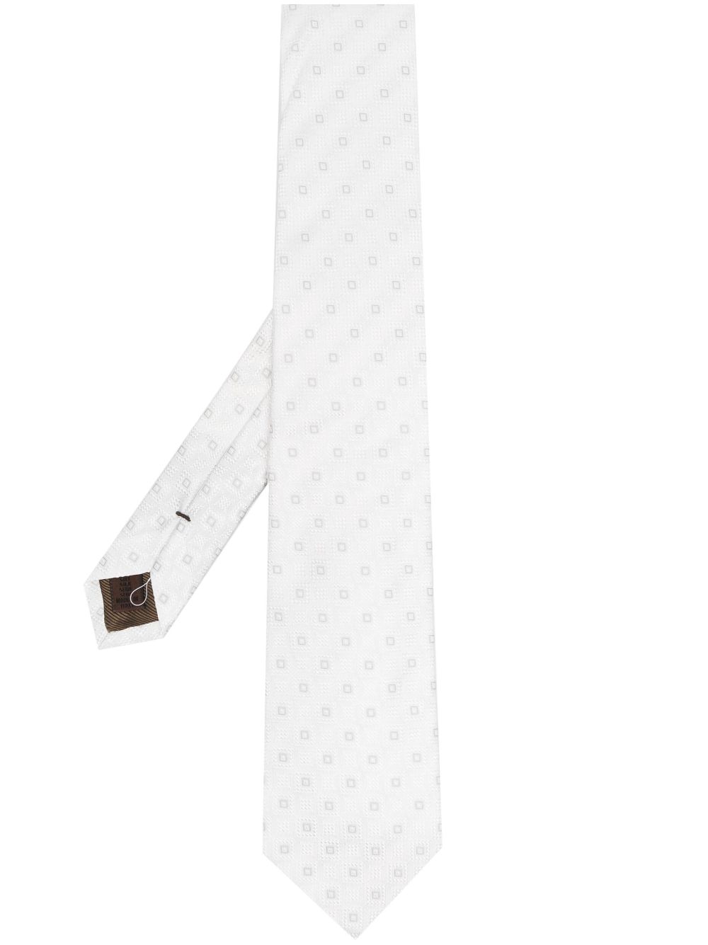 Church's geometric-pattern silk tie - White von Church's