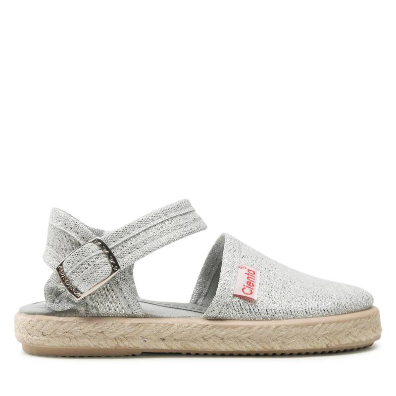 Espadrilles Cienta 40013 Silberfarben von Cienta