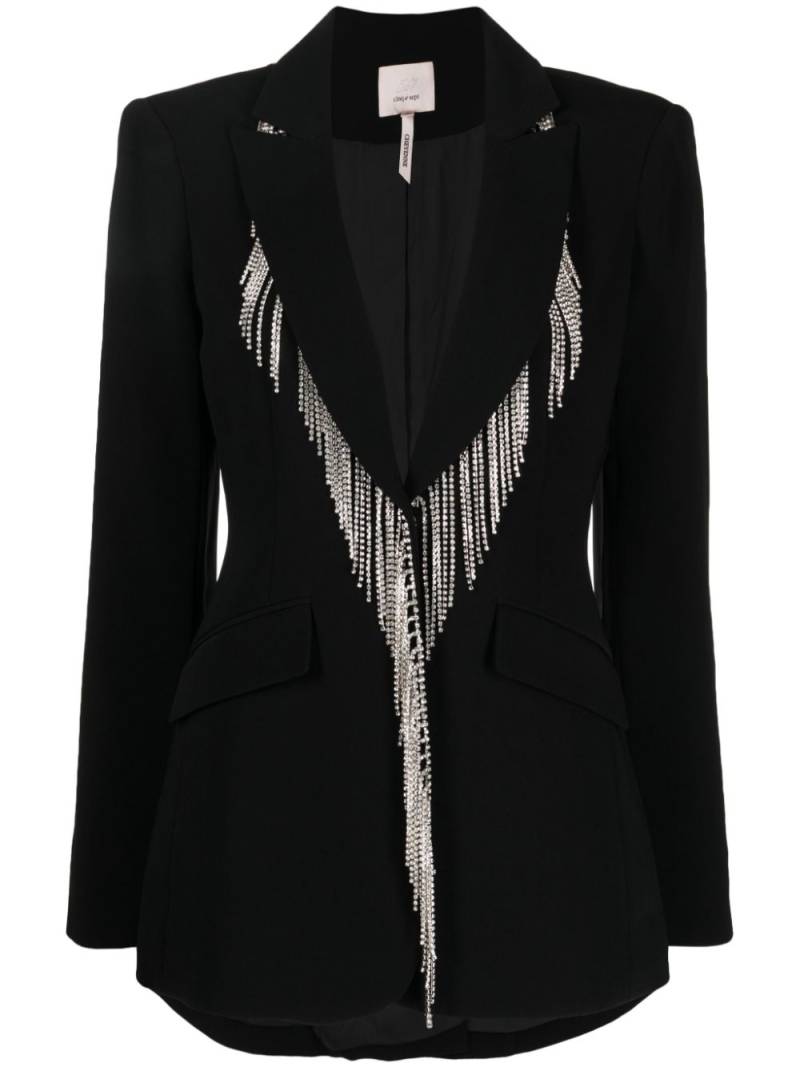 Cinq A Sept Cheyenne fringed blazer - Black von Cinq A Sept