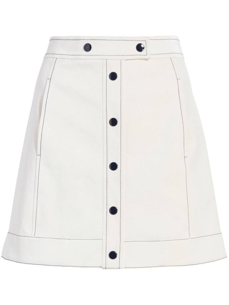 Cinq A Sept Ciara contrast-stitch miniskirt - White von Cinq A Sept