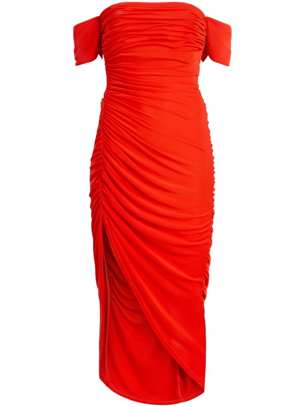 Cinq A Sept Delaney ruched midi dress - Orange von Cinq A Sept