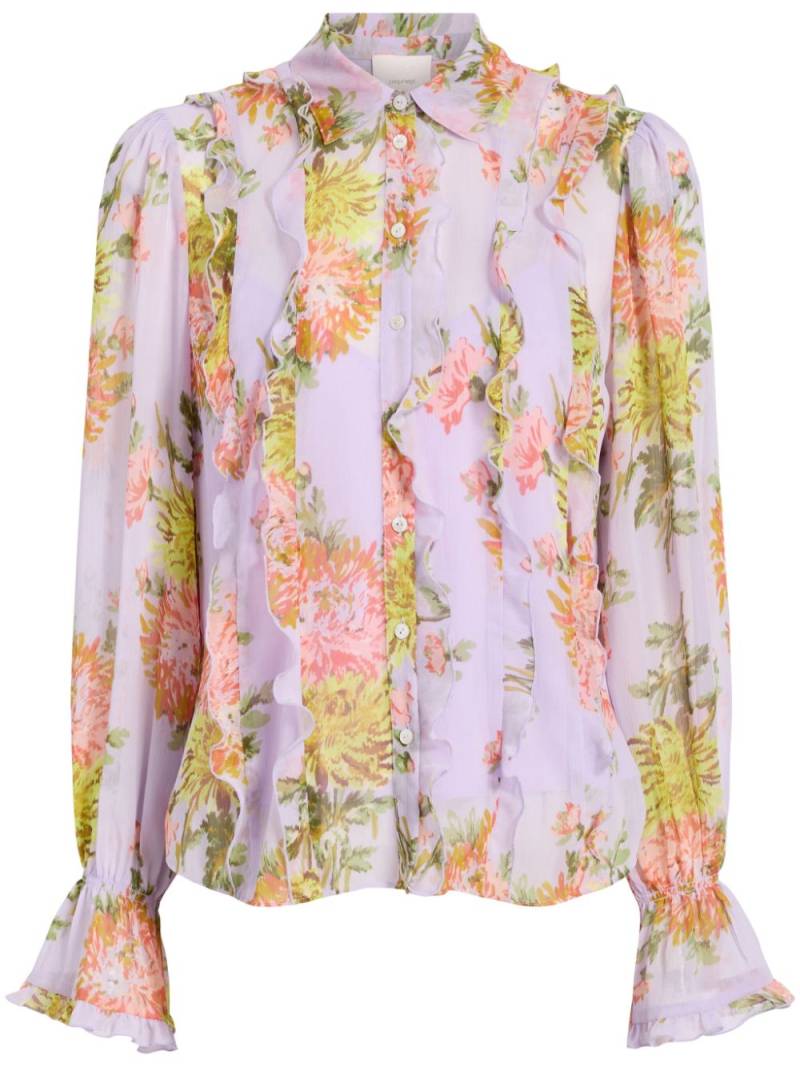 Cinq A Sept Estelle floral-print shirt - Purple von Cinq A Sept