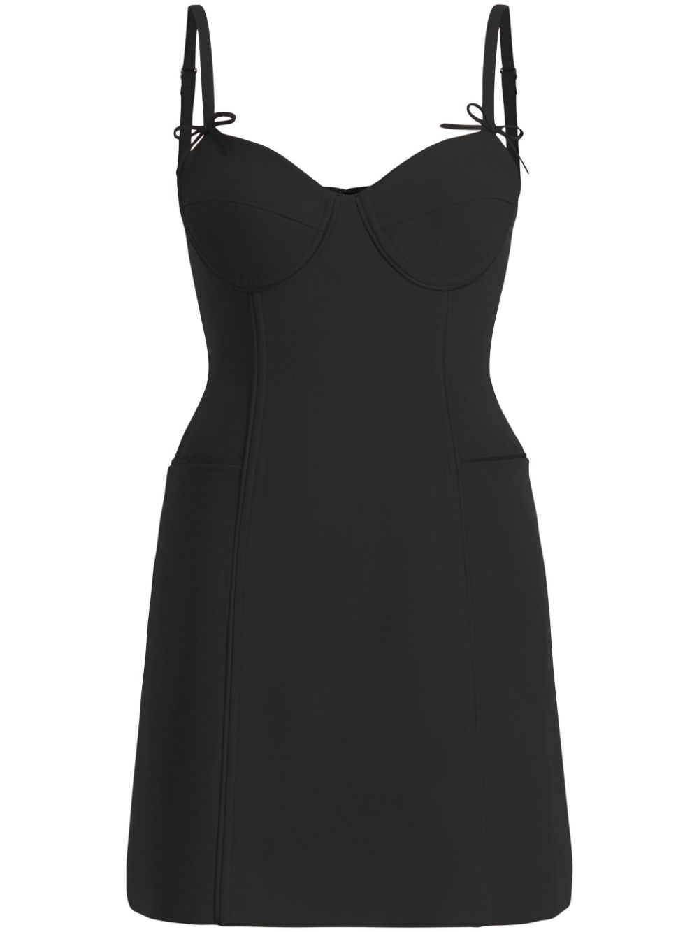 Cinq A Sept Felicia bow-detail minidress - Black von Cinq A Sept