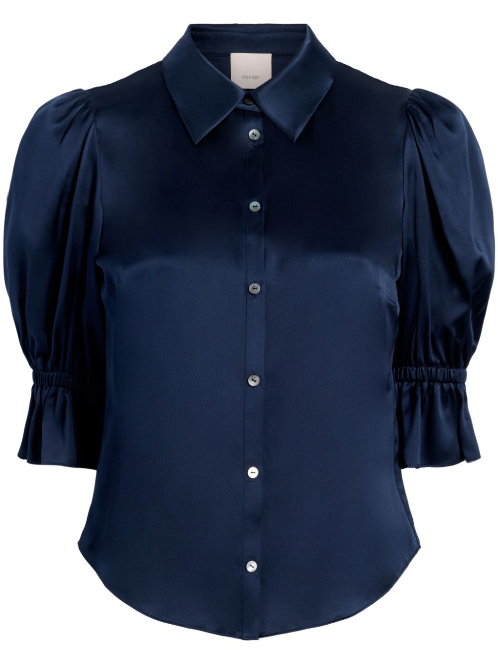 Cinq A Sept Fiona puff-sleeves silk blouse - Blue von Cinq A Sept