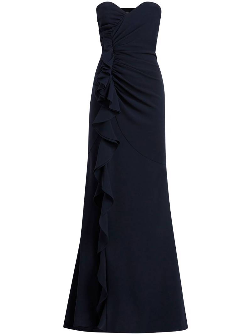 Cinq A Sept Hyde ruffle-detail gown - Blue von Cinq A Sept