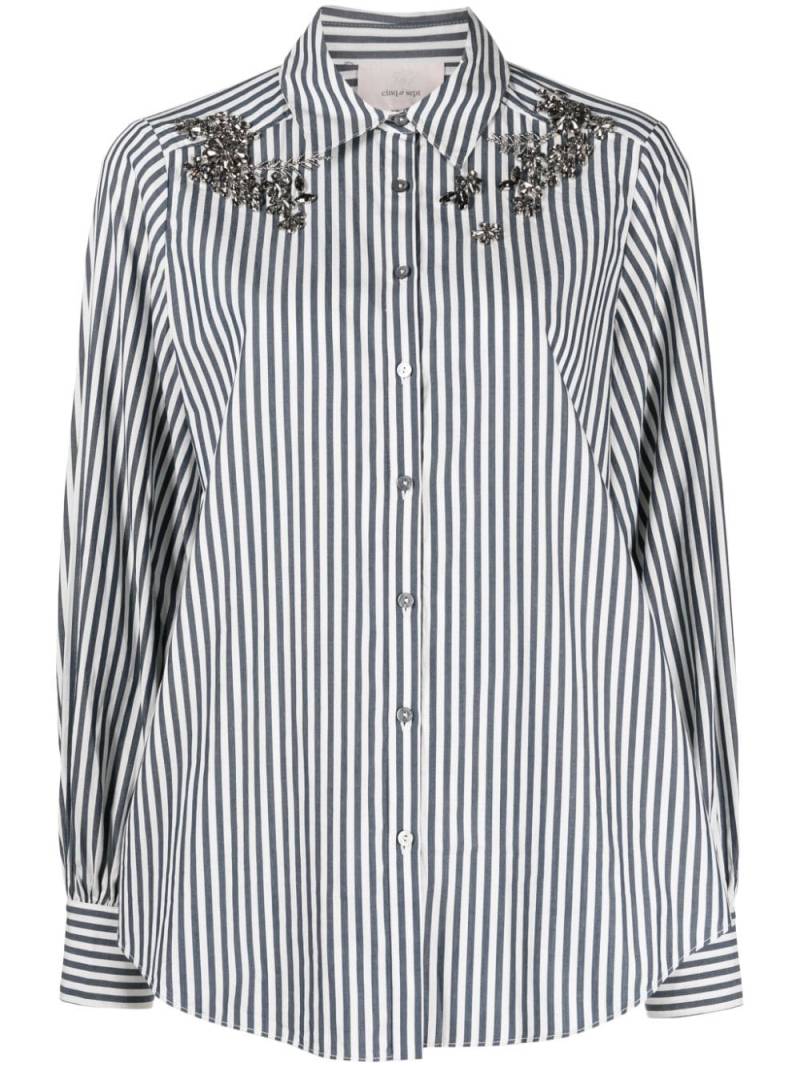 Cinq A Sept Ivy Tiana striped shirt - Blue von Cinq A Sept