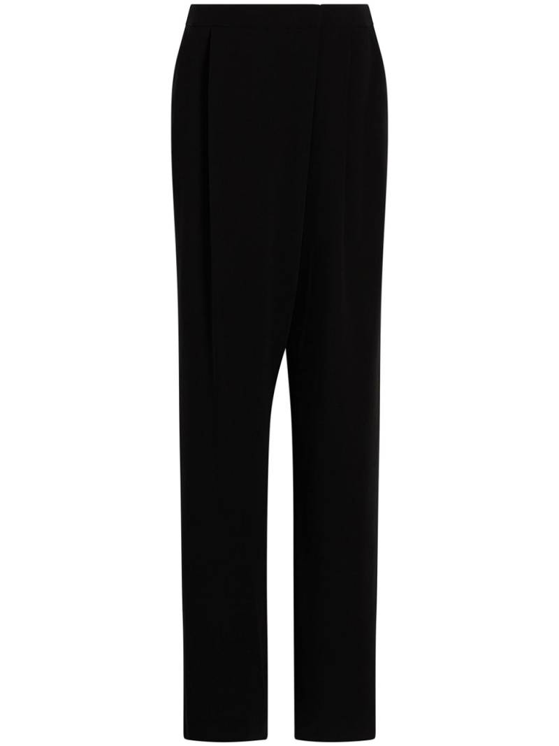 Cinq A Sept Juliet draped tailored trousers - Black von Cinq A Sept