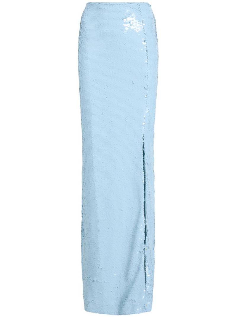 Cinq A Sept Jupiter sequinned column skirt - Blue von Cinq A Sept