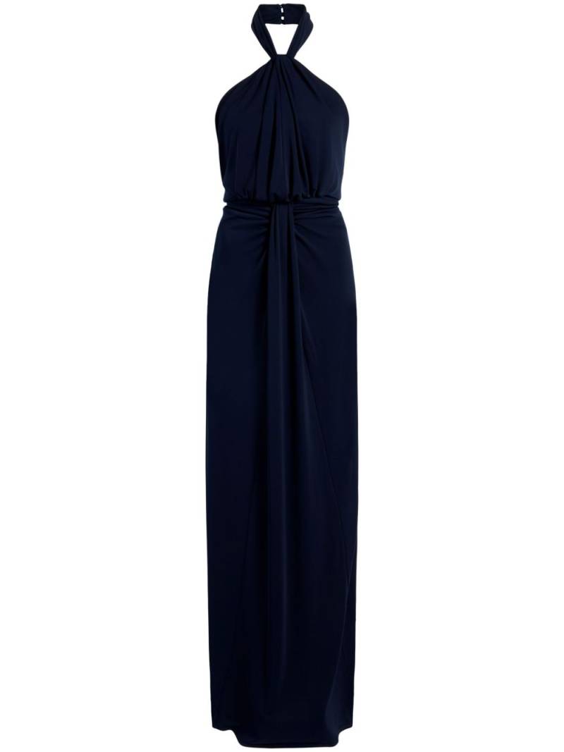 Cinq A Sept Kaily draped jersey gown - Blue von Cinq A Sept