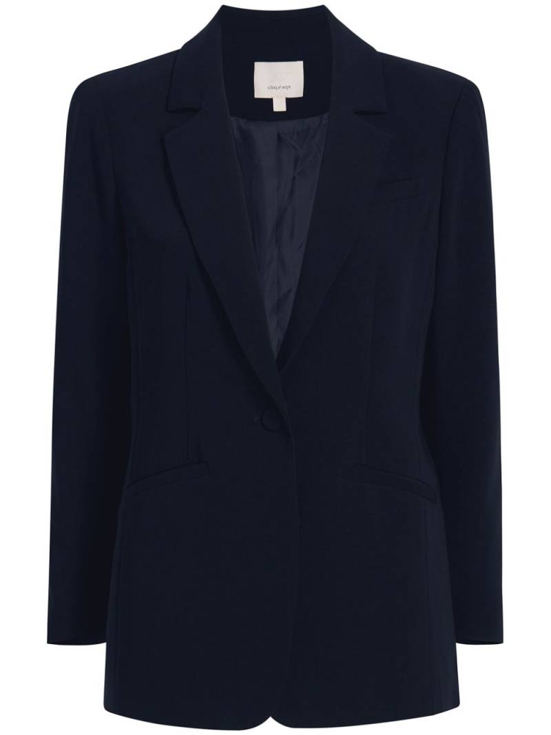 Cinq A Sept Karlie single-breasted blazer - Blue von Cinq A Sept