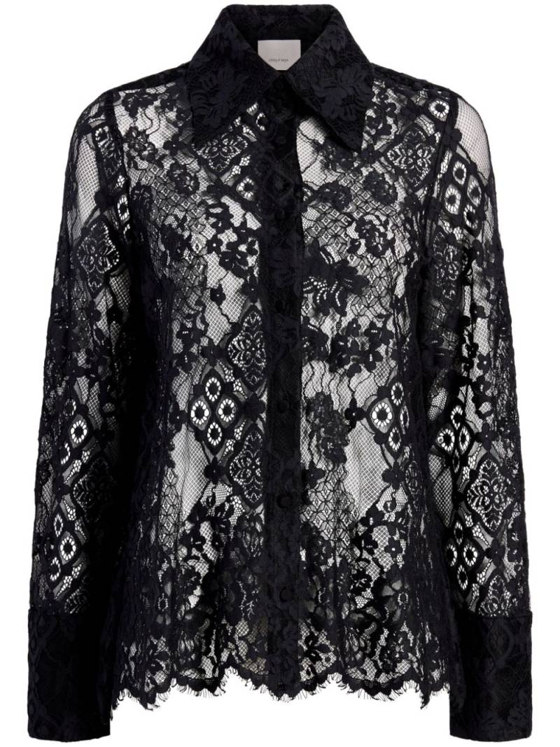 Cinq A Sept Missy lace shirt - Black von Cinq A Sept