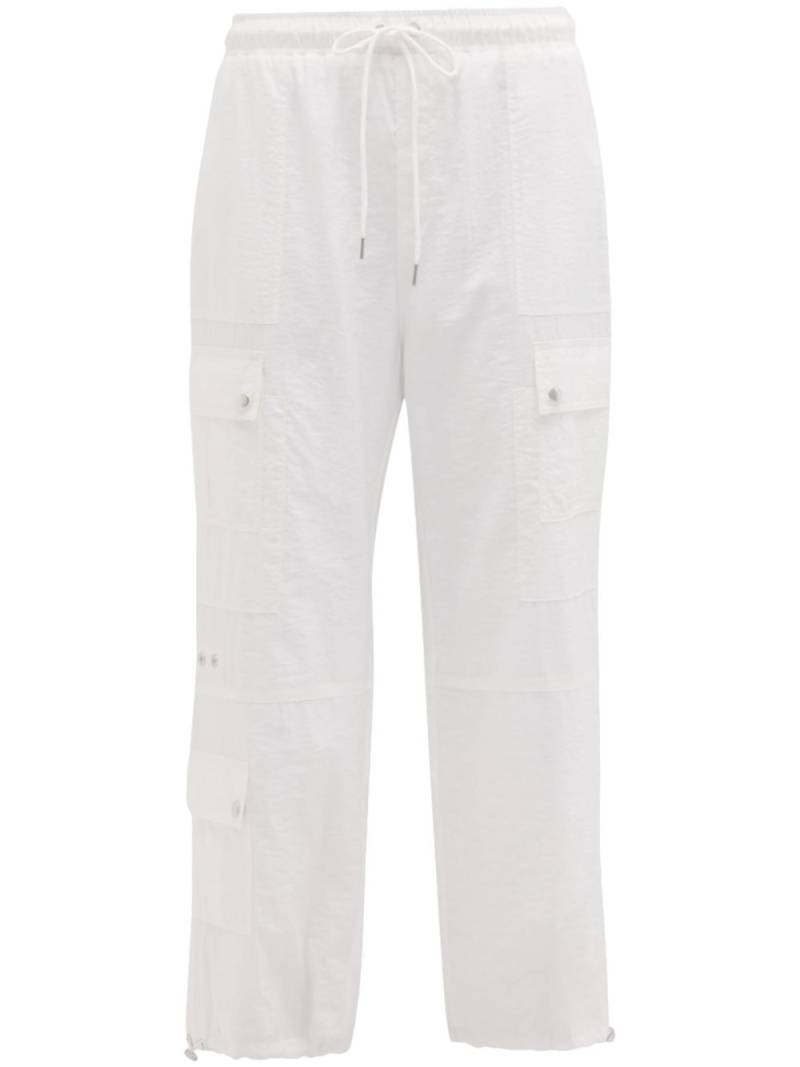 Cinq A Sept Nitsan cropped parachute trousers - White von Cinq A Sept